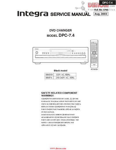 onkyo dpc-7.4 onkyo dpc-7.4 service manual